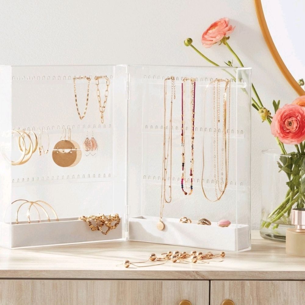 Brightroom Folding Acrylic Accessory Organizer